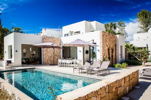 Me Villa Algarrobos - Ibiza Ferienhaus am Meer bis 8 Personen